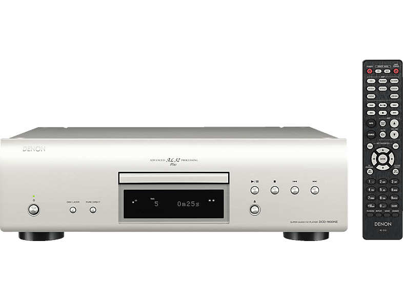 DENON DCD 1600NE HiFi-CD-Player, Premium-Silber