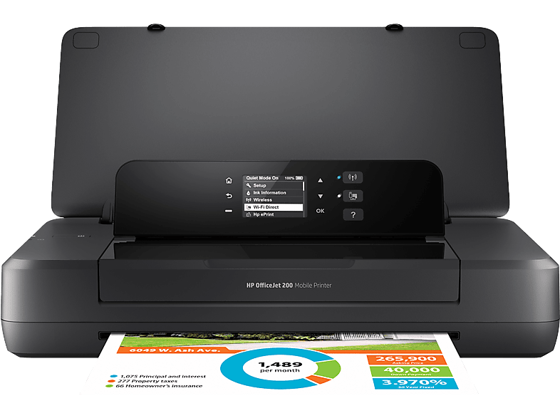 HP Inktjetprinter Officejet 200 Mobile Printer (cz993a)