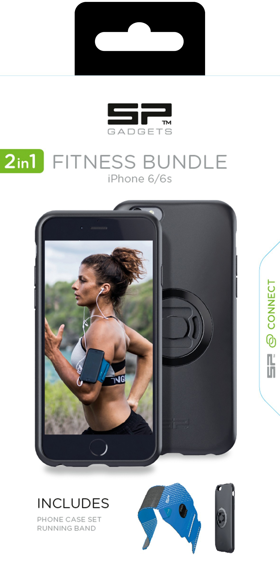 SP CONNECT Fitness Bundle Sportarmband inklusive Handyhülle, Blau/Schwarz