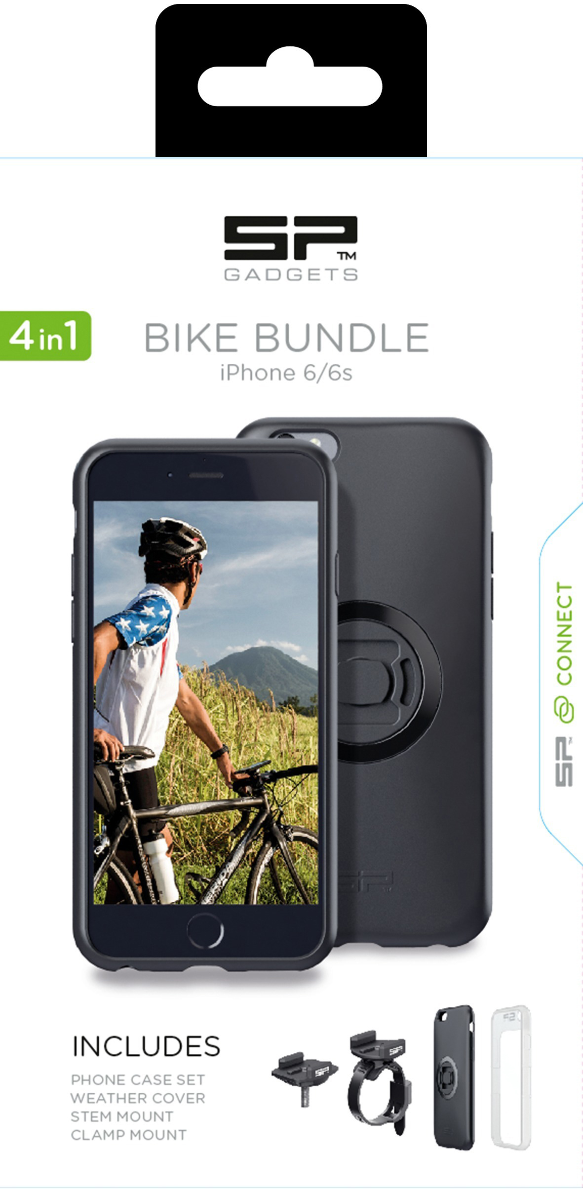 SP CONNECT Connect - Bike Bundle Halterung, Schwarz/Transparent
