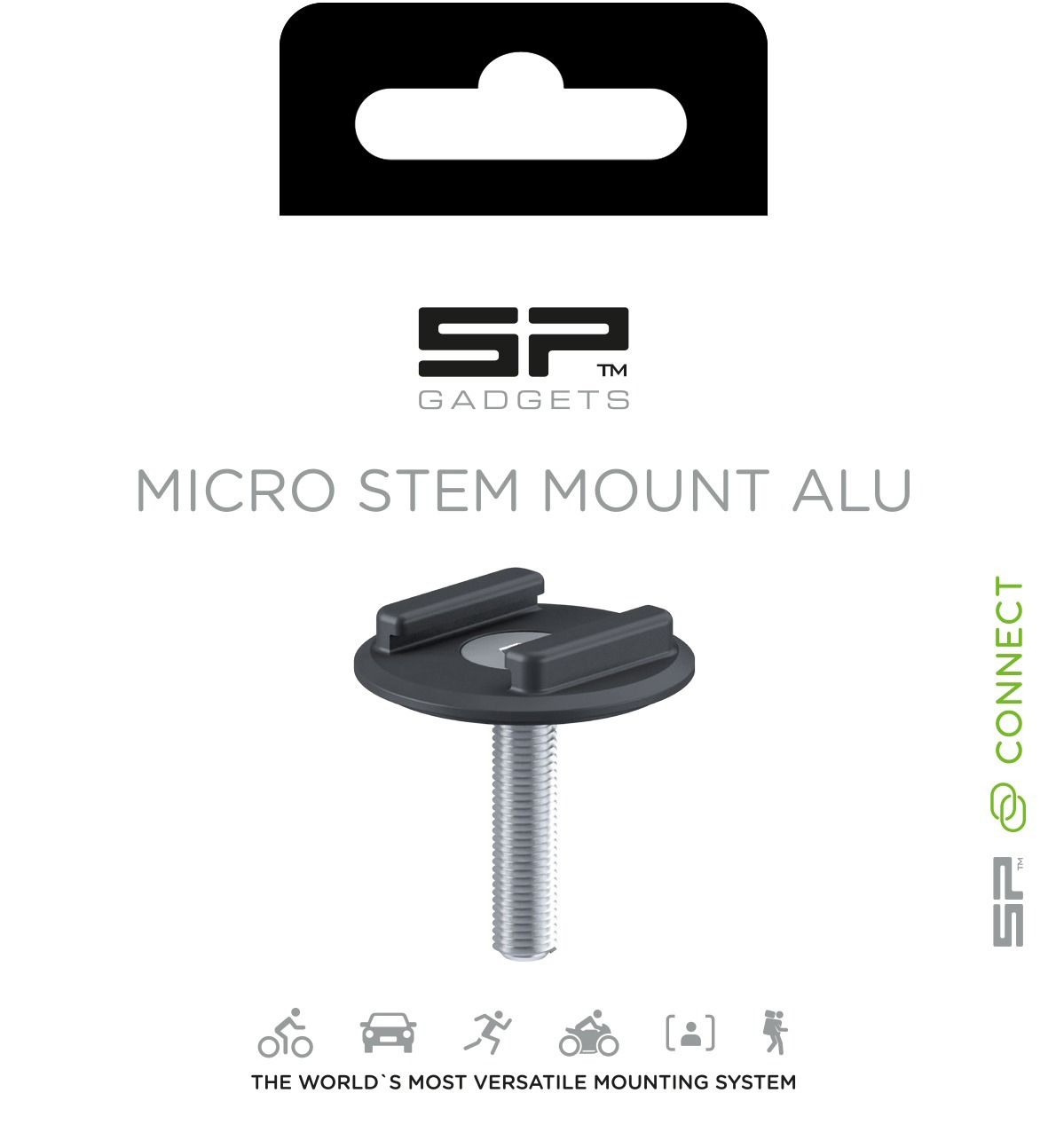 SP CONNECT Schwarz Connect Mount Micro - Stem Befestigung