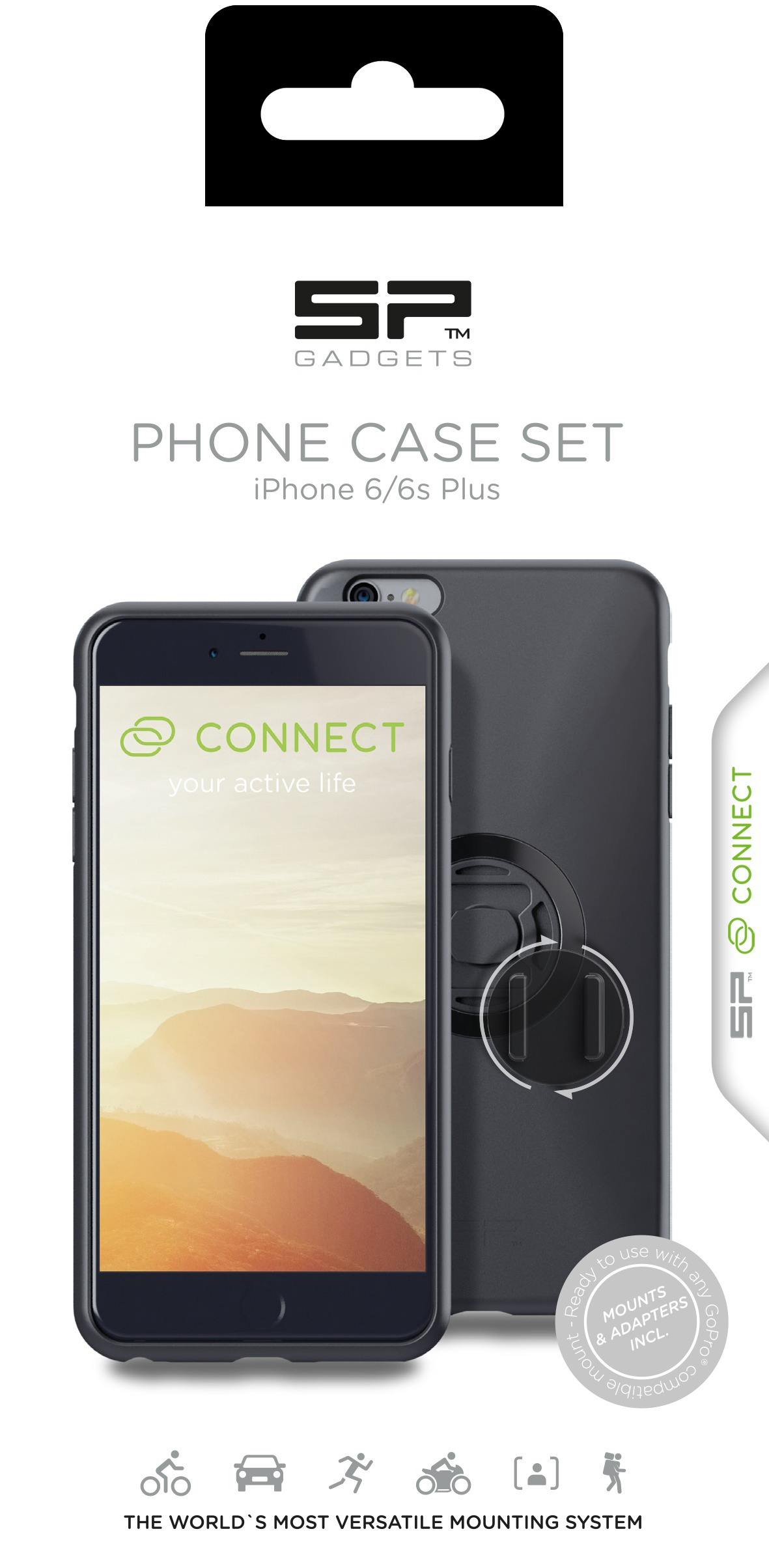 SP CONNECT Case Set Schutzhülle, Schwarz