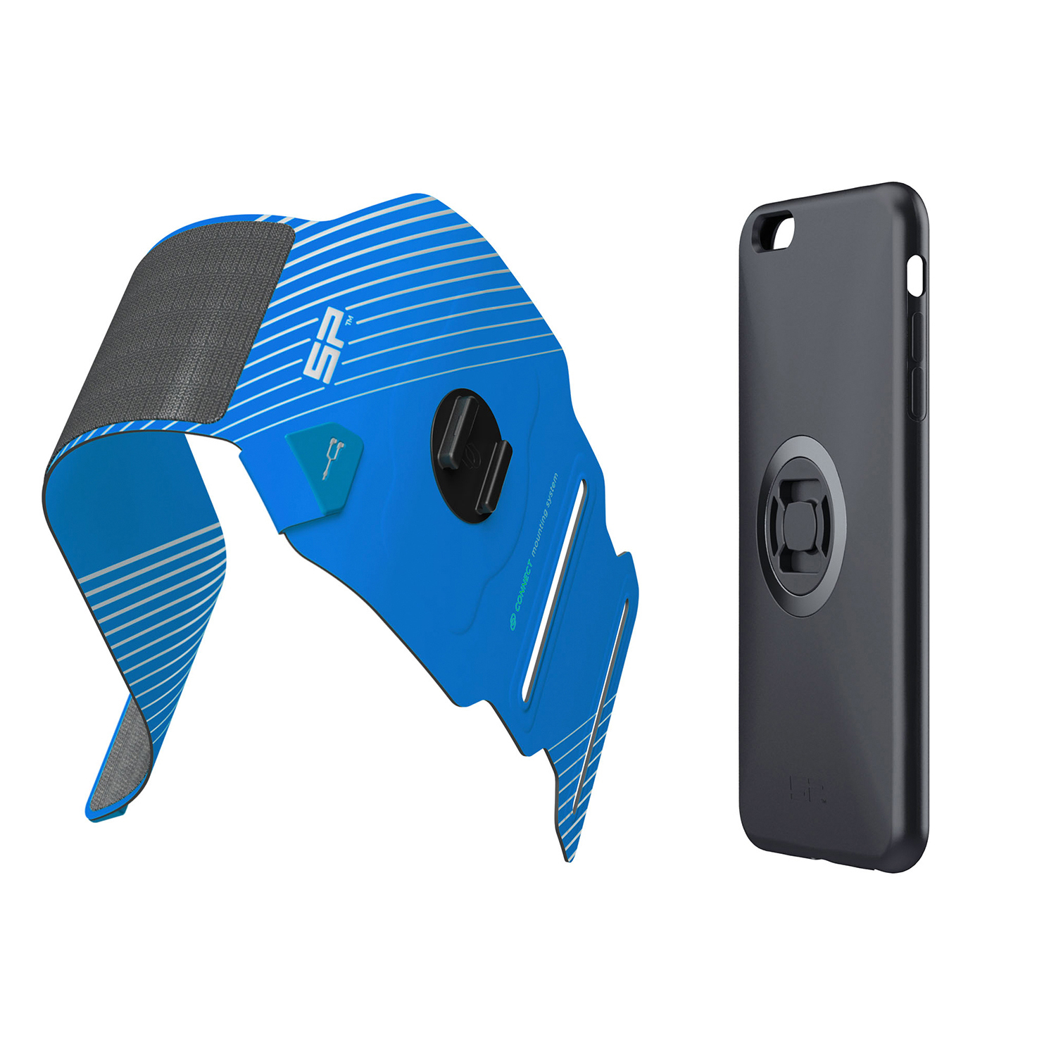 SP CONNECT Fitness Bundle Sportarmband inklusive Handyhülle, Blau/Schwarz