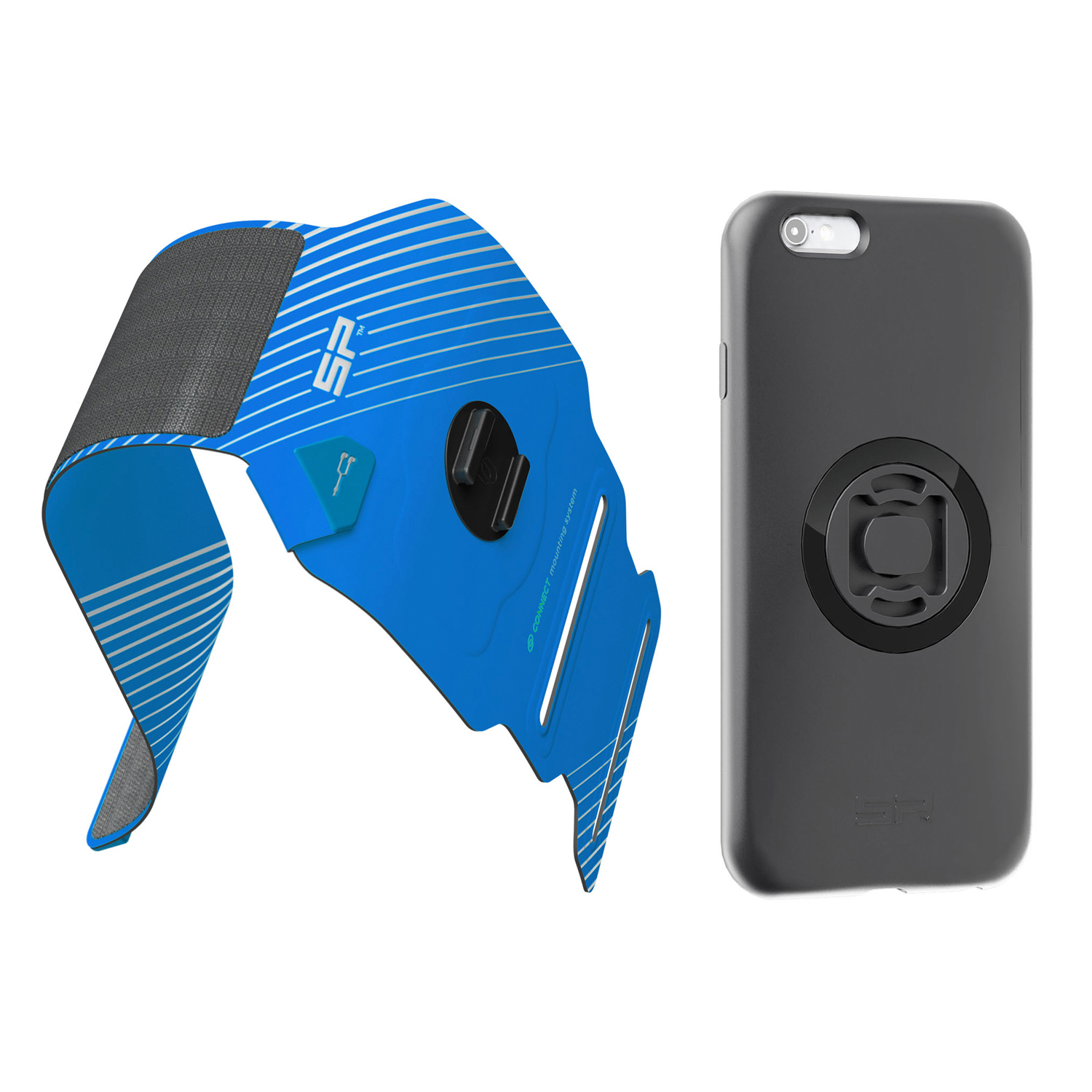 SP CONNECT Fitness Bundle Sportarmband inklusive Handyhülle, Blau/Schwarz