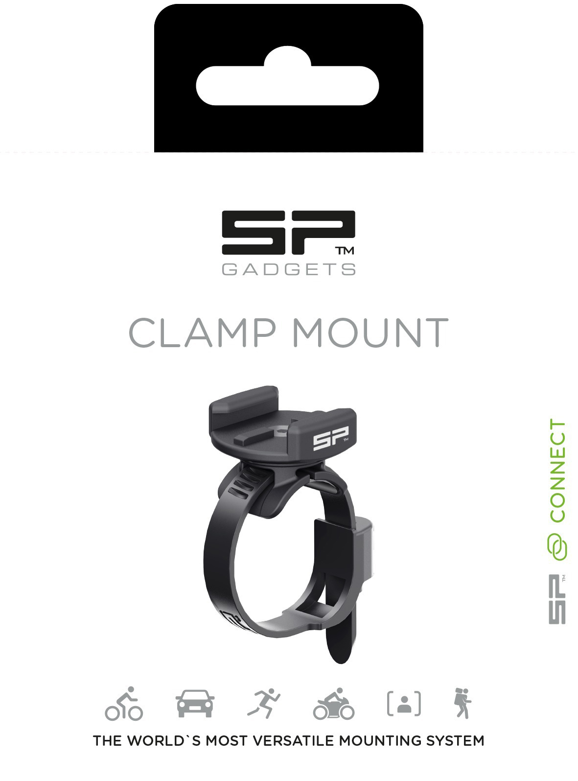 SP CONNECT Connect - Clamp Mount Befestigungsklemme, Schwarz