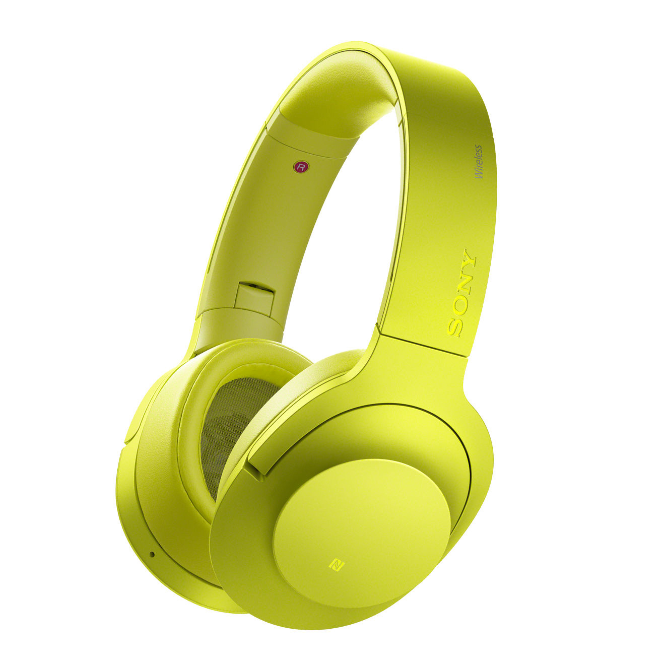 SONY MDR-100ABN h.ear on Wireless NC, Over-ear Kopfhörer Bluetooth Gelb