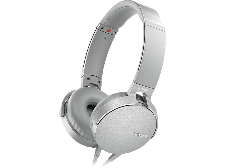 SONY MediaMarkt Weiß MDR-XB550AP, | On-ear Kopfhörer Weiß Kopfhörer
