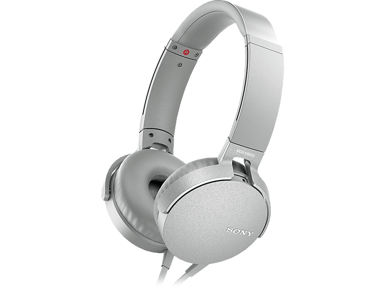 Kopfhörer SONY MDR-XB550AP, On-ear Kopfhörer MediaMarkt Weiß | Weiß