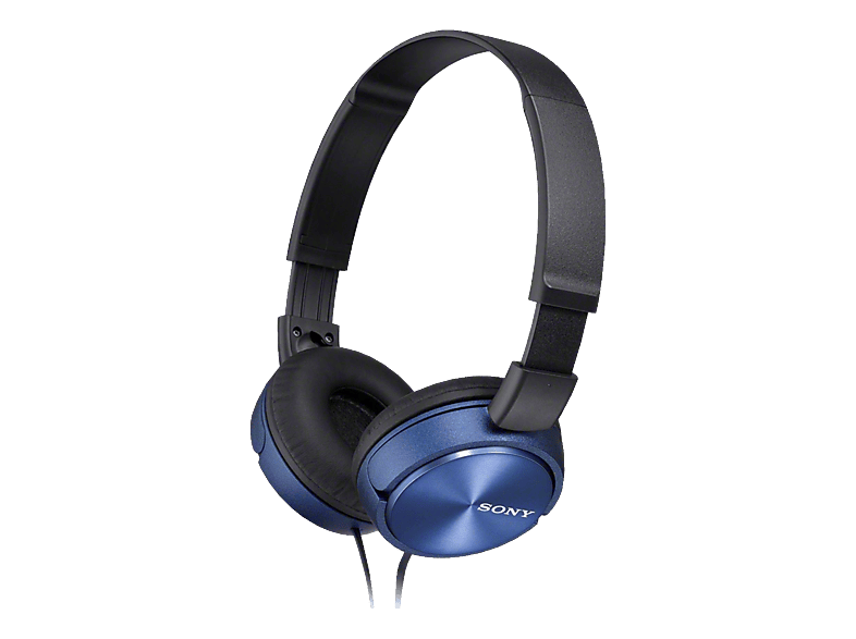 SONY MDR-ZX310AP mit Headsetfunktion, Over-ear Kopfhörer Blau