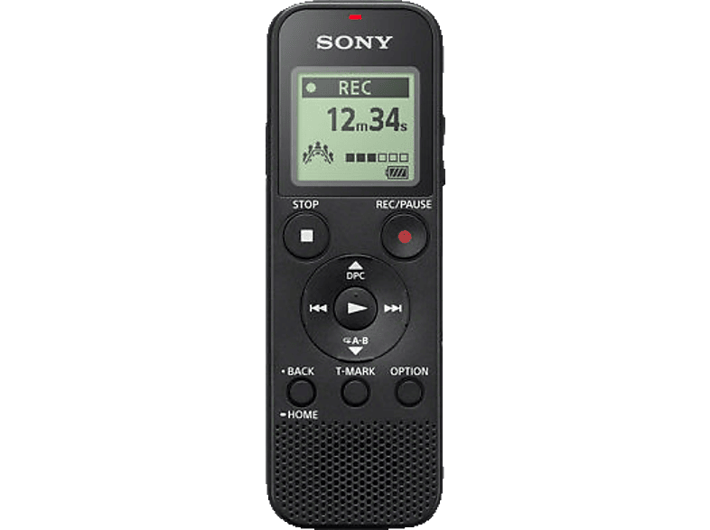 SONY ICDPX370 Digitaler Voice Recorder, Schwarz MediaMarkt
