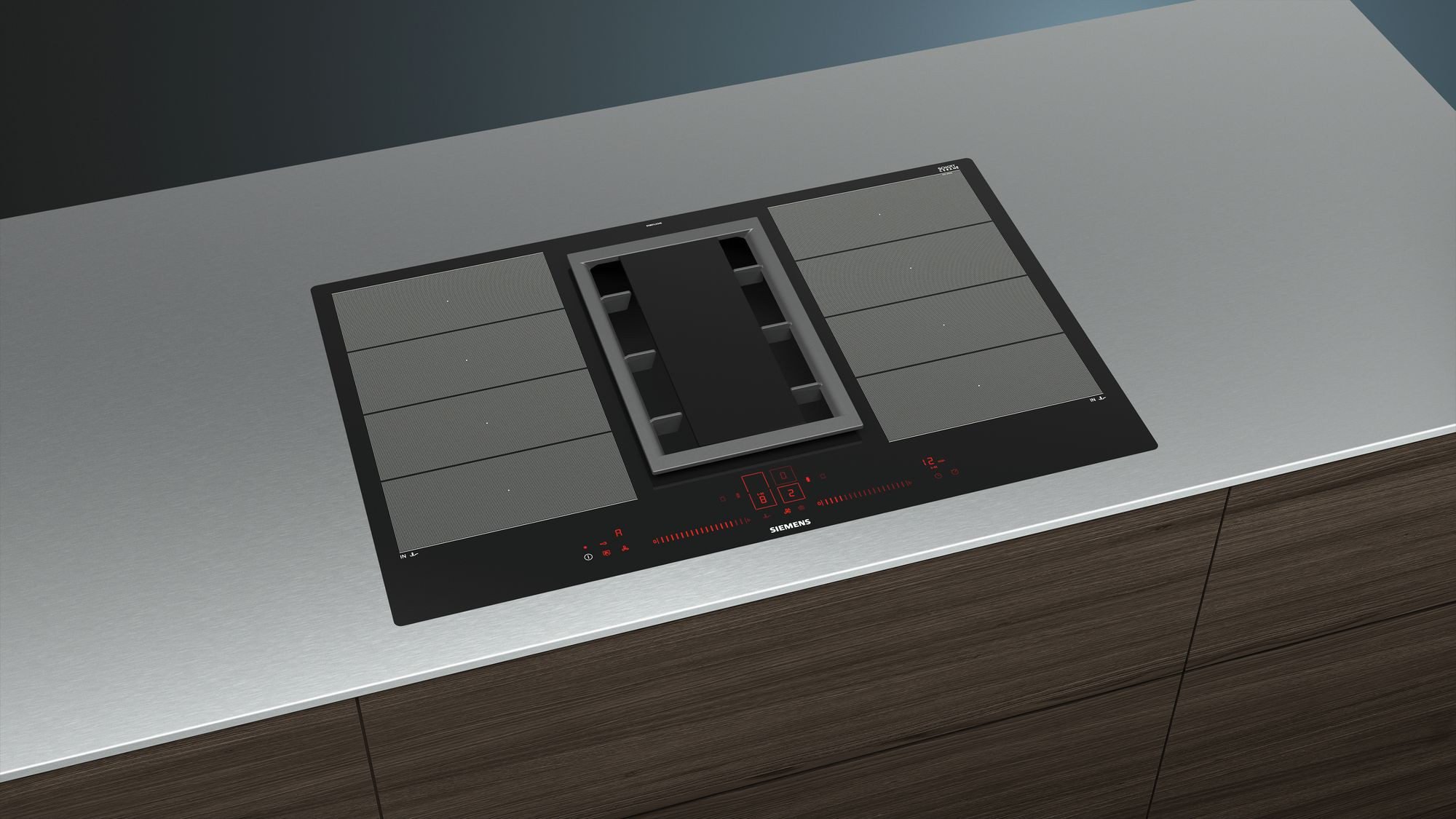 SIEMENS Taque induction avec hotte intégrée (EX801LX34E)
