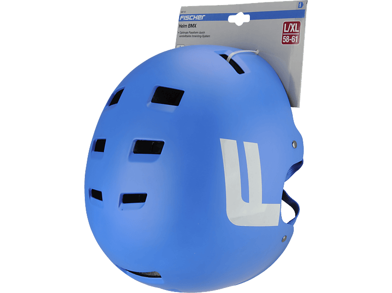 FISCHER 86719 (Fahrradhelm, 58 - 61 cm, Blau)