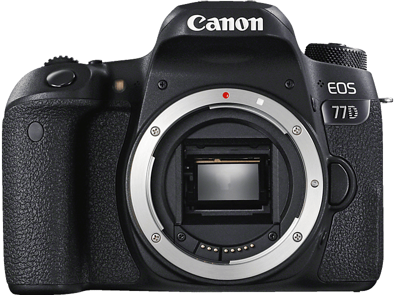 Cámara Reflex - Canon EOS 77D, Sensor CMOS, 24.2MP, Full HD, 3", WiFi, Bluetooth, NFC, Negro