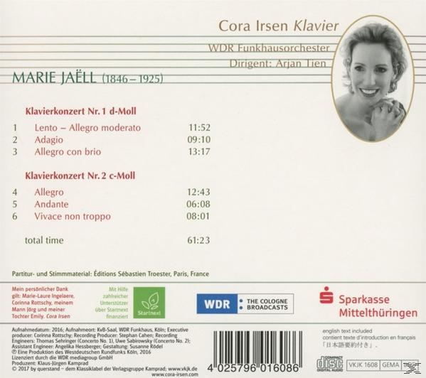 Cora Irsen - Sämtliche Klavierwerke vol.4  - (CD)