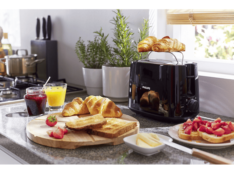 Philips HD2581/90 Daily Collection Toaster (Schwarz, 830 Watt) — Foto 2 von 4