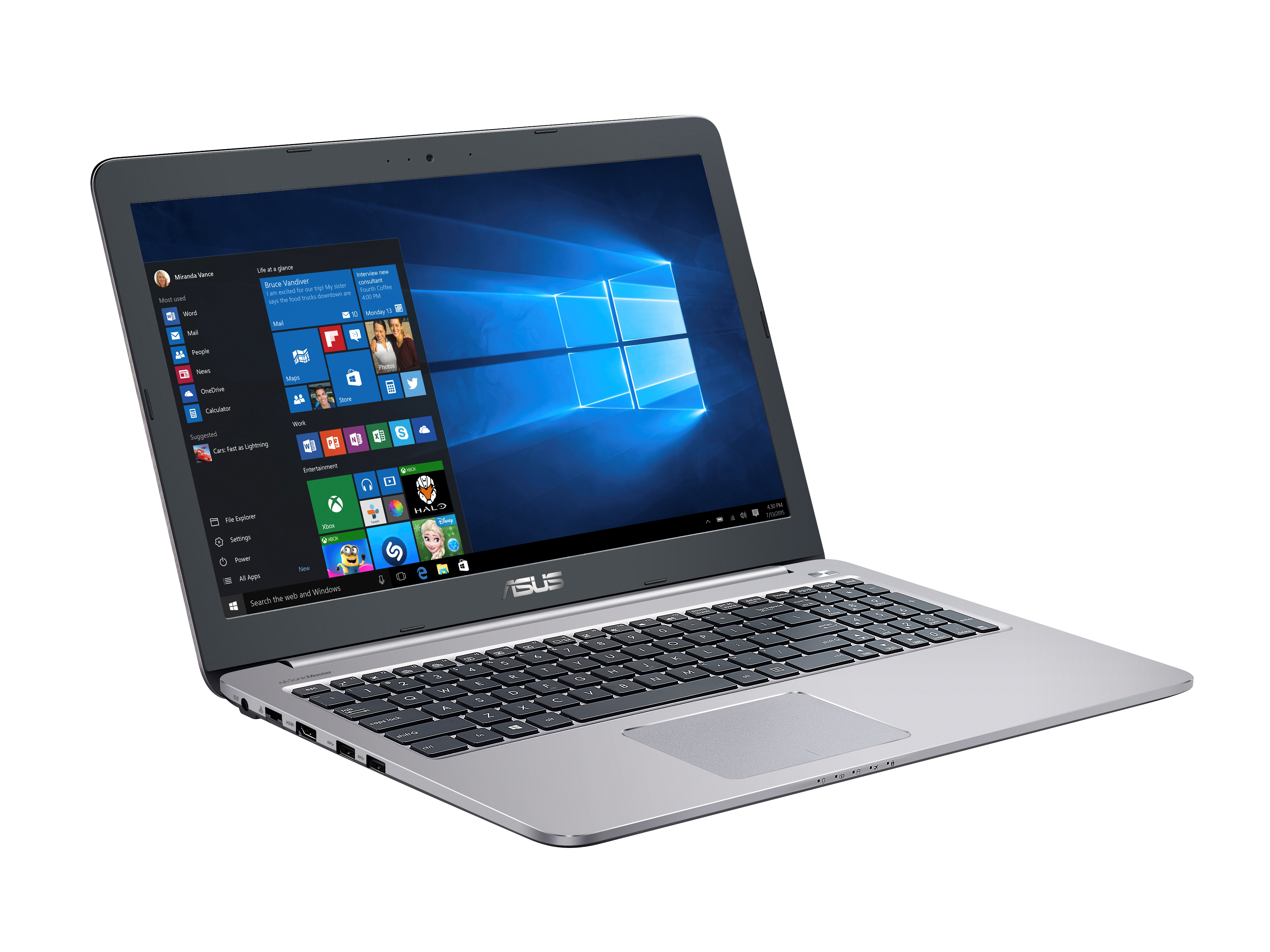 ASUS A501UX-DM194T - 15,6 Zoll - Intel® Core™ i7 i7-6500U - 8 GB - 256 GB - NVIDIA GeForce® GTX 950 - Windows 10 Home (64 Bit)