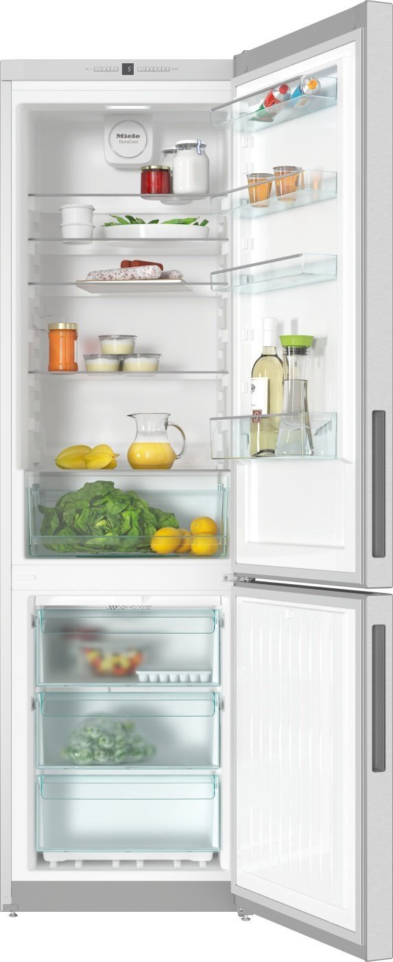 MIELE KFN 29133 D ed/cs Kategorie 7 Kühlgefrierkombination (D, 344 l, 2011 mm hoch, Edelstahl)