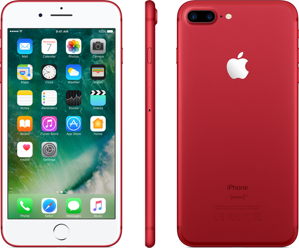 APPLE iPhone 7 Plus (Product) Red™ 128 GB Rot