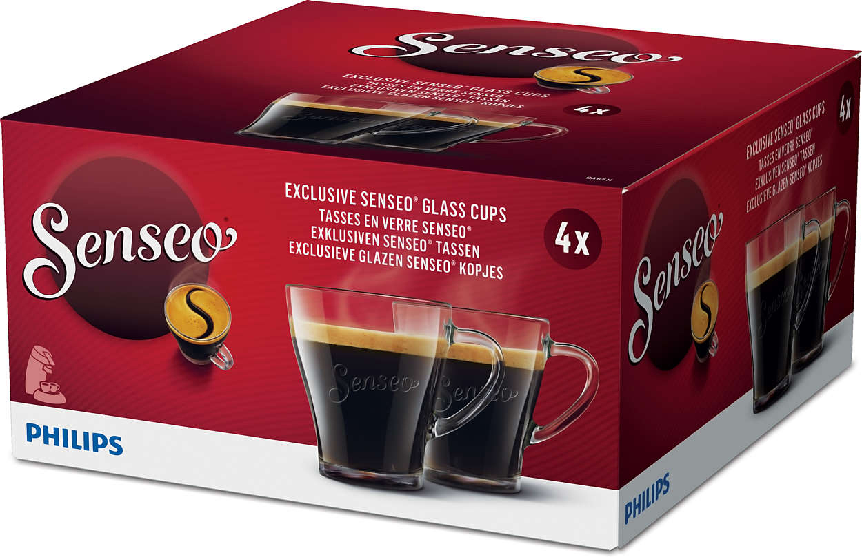 PHILIPS SENSEO® CA6511/00 Kaffee-Tassen-Set Transparent