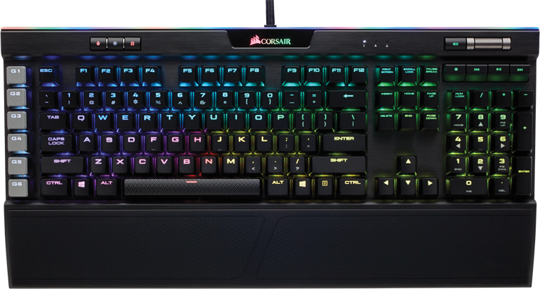 CORSAIR Clavier gamer Platinium Cherry MX Speed AZERTY (CH-9127014-BE)