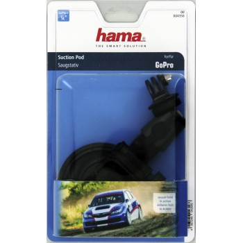 Hama suction pod for GoPro action camera, in a blue and white package.