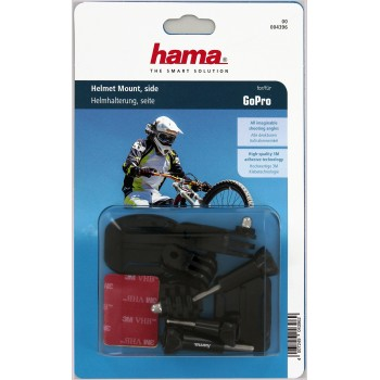 A GoPro helmet mount kit in a clear plastic package, with a picture of a cyclist.
