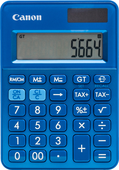CANON LS-100 kék mini számológép