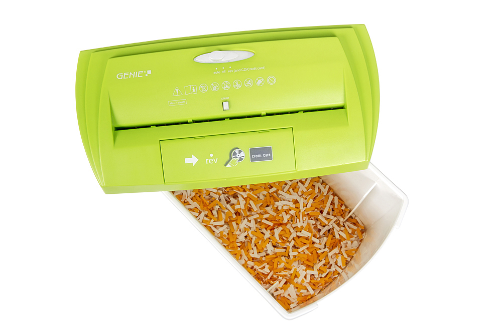 GENIE 250CD Akten- & CD-Vernichter, Grün/Weiß