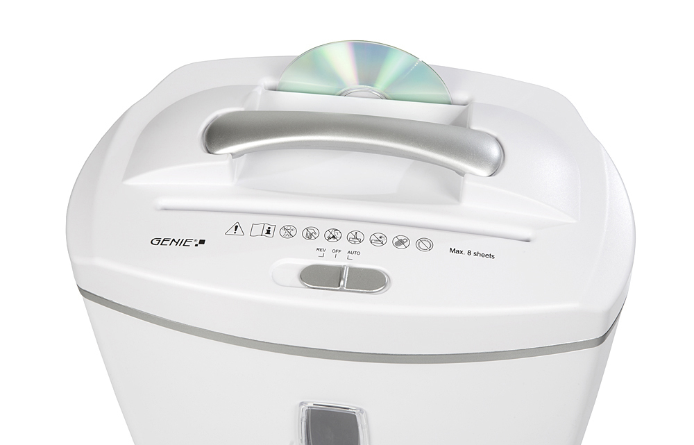GENIE 580XCD Akten- & CD-Vernichter, Weiß