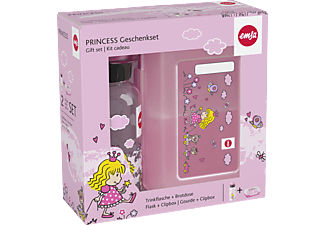 EMSA 518137 Princess Lunchbox mit Trinkflasche Pink/Transparent
