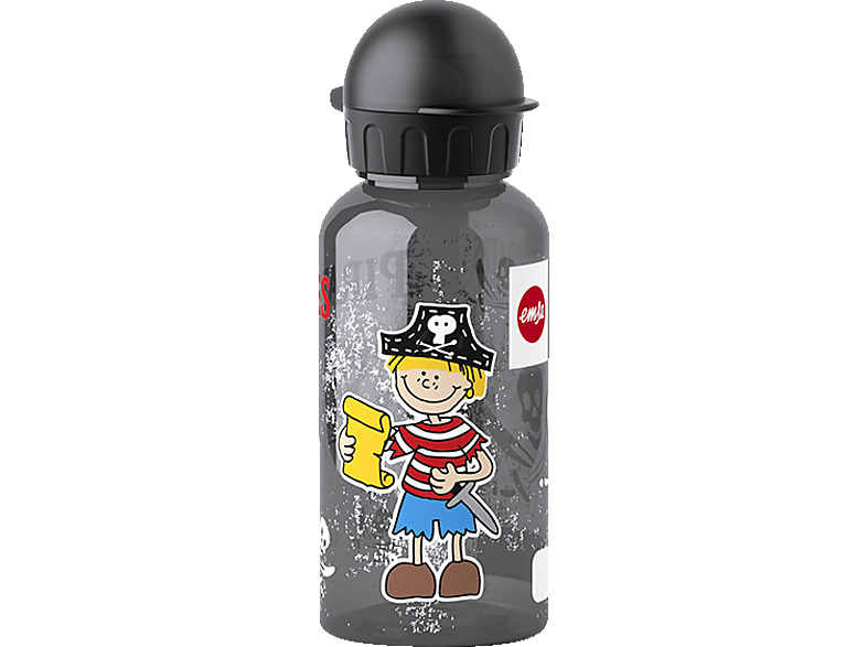 EMSA 518121 Pirate Trinkflasche Schwarz | Thermosflaschen & Trinkflaschen