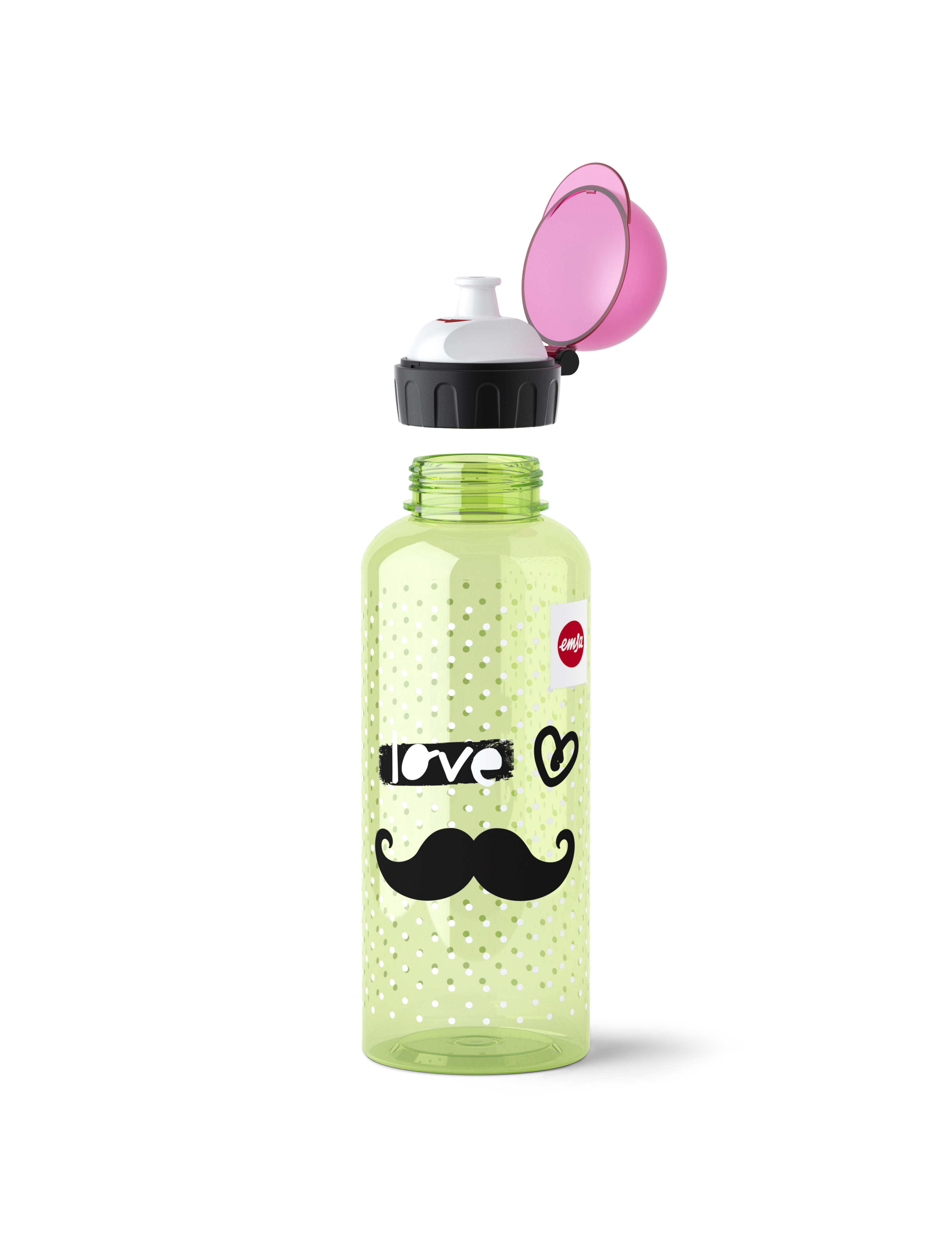 EMSA 518132 Moustache Trinkflasche Hellgrün