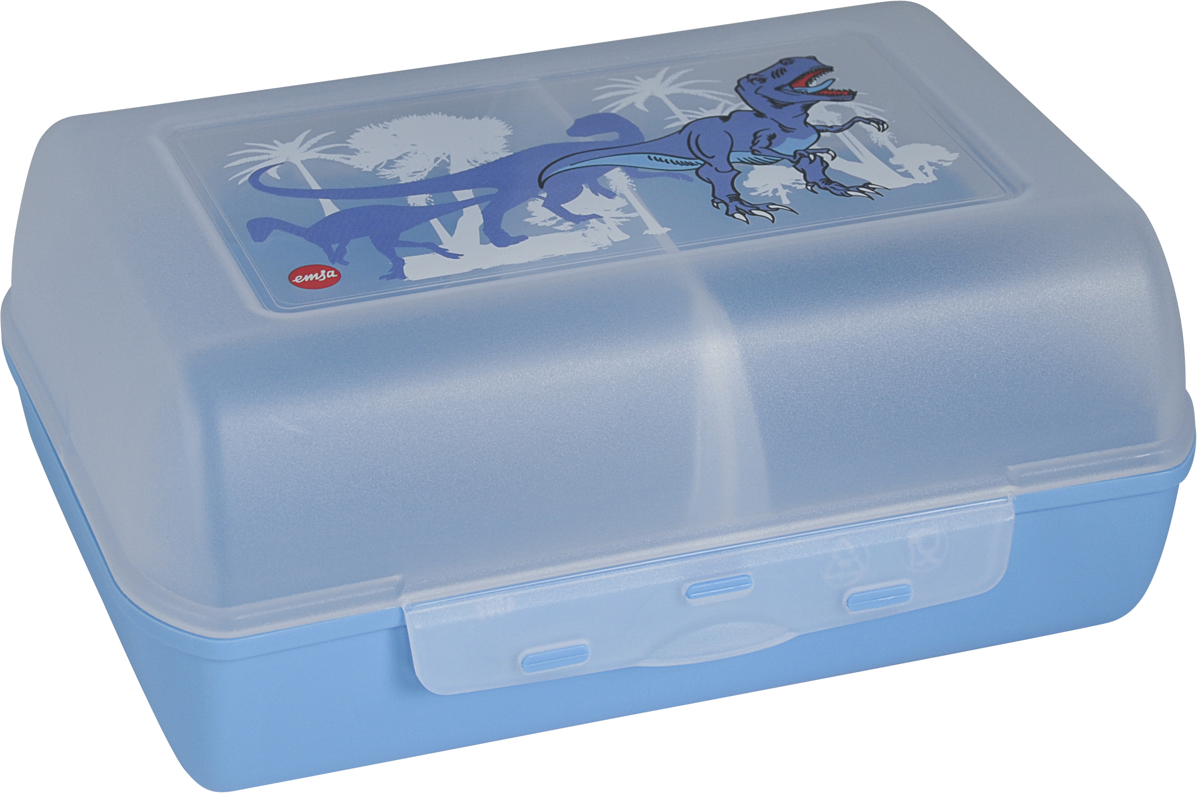 EMSA 513795 Variabolo Dino Lunchbox Blau/Transparent
