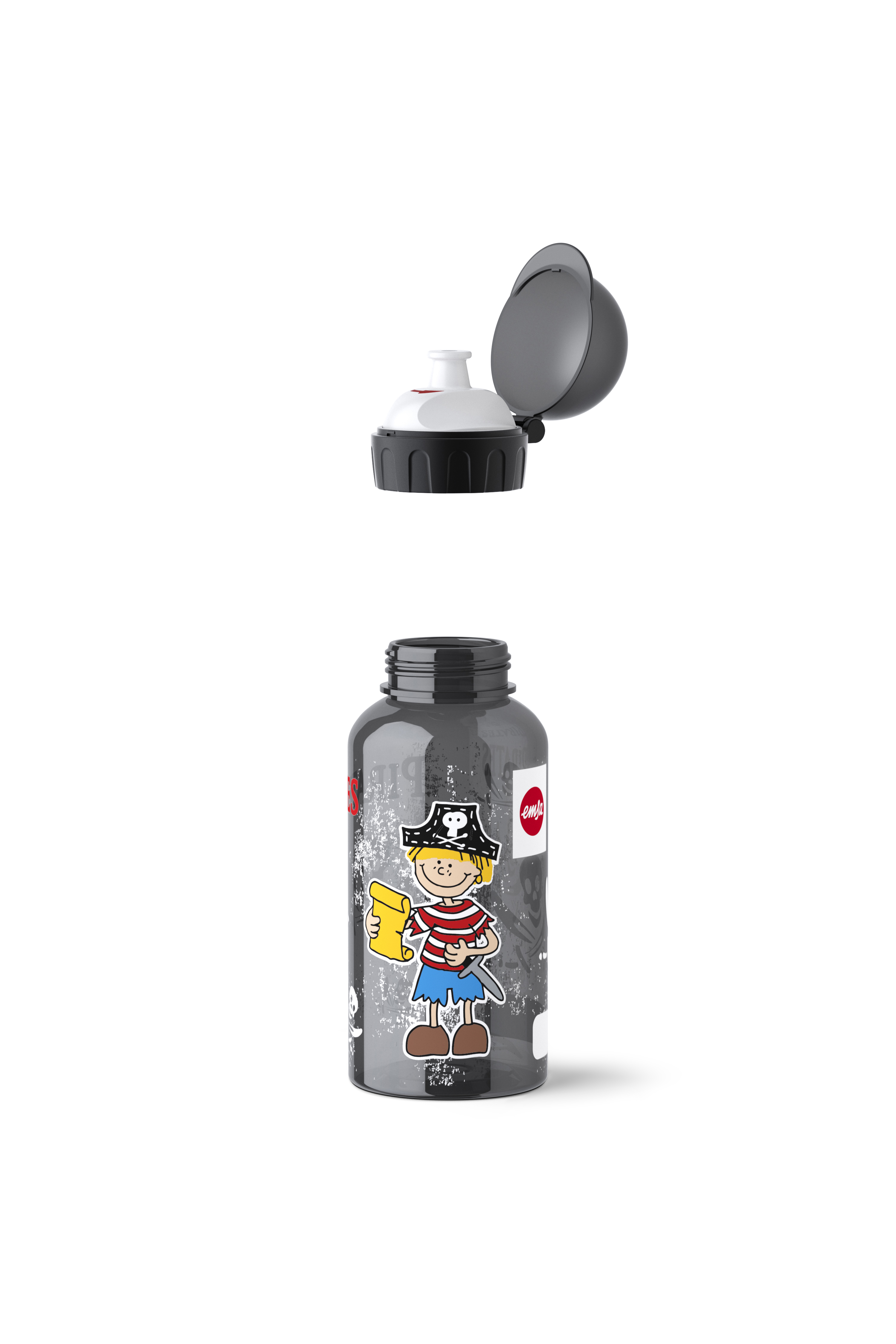 EMSA 518121 Pirate Trinkflasche Schwarz