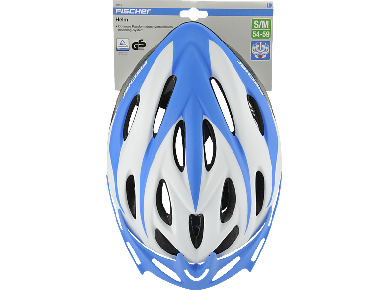 FISCHER 86715 Sportiv (Fahrradhelm, 54-59 cm, Weiß)