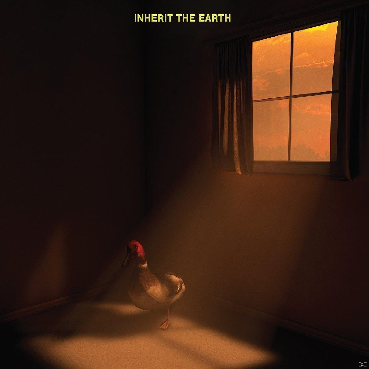 Ente in einem Raum mit Sonnenlicht durch Fenster, Titel Inhert the Earth.