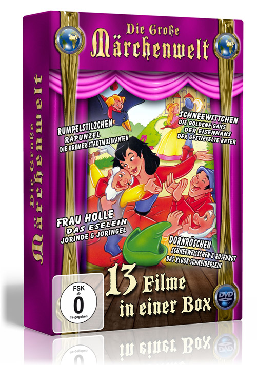 Gans, Die Märchenwelt goldene Die Eisenhans, (Schneewittchen, gestiefelte DVD Kater Der ) große