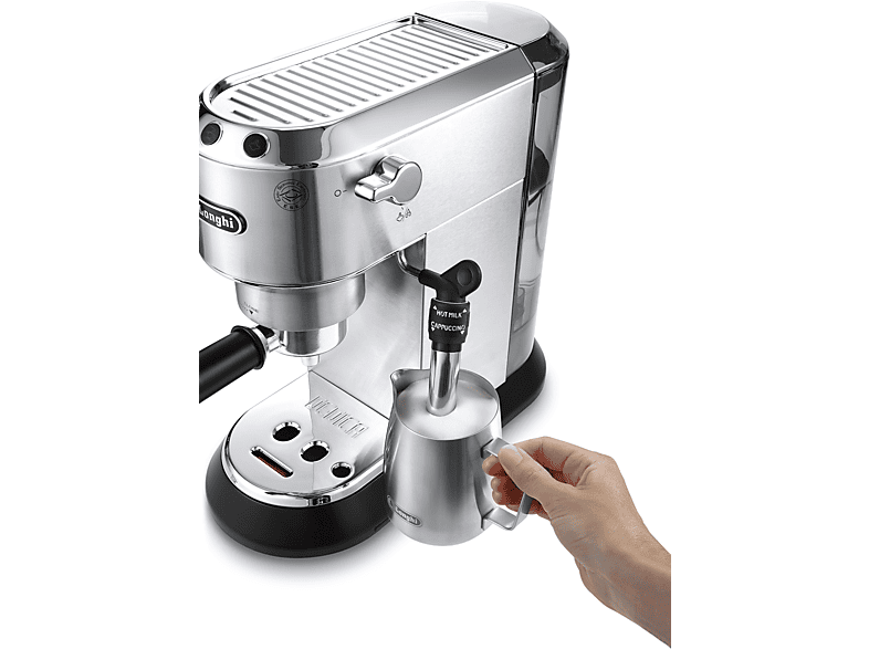 De'Longhi EC685.M Dedica Style Espressomaschine (Silber, 1350 Watt, 15 bar) — Foto 4 von 5