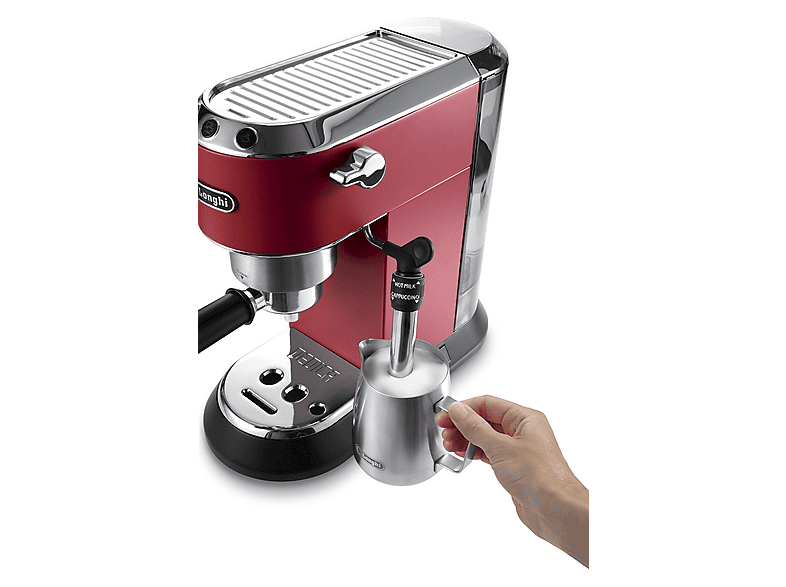 De'Longhi EC685.R Dedica Style Espressomaschine (Rot, 1350 Watt, 15 bar) — Foto 4 von 5