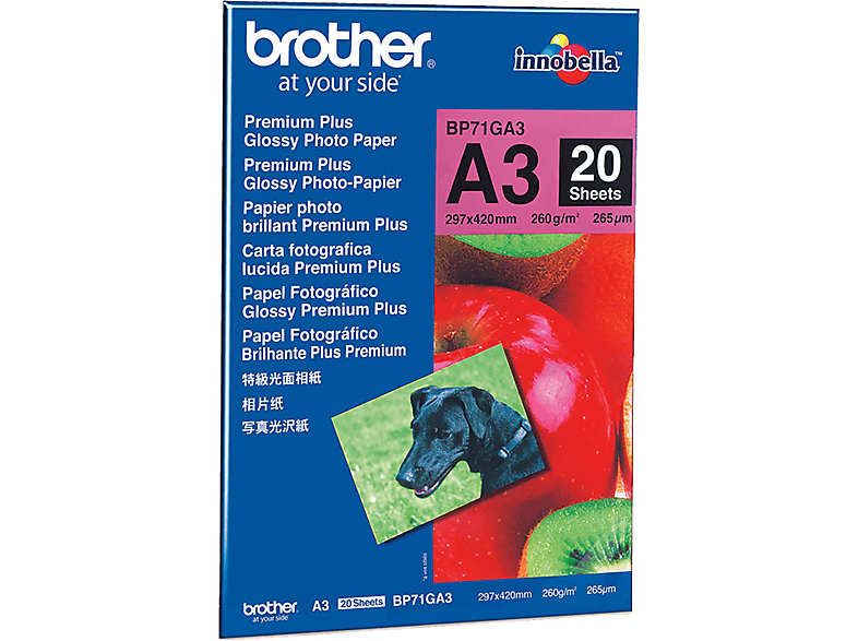 BROTHER Glanzend papier A3 (BP71GA3)