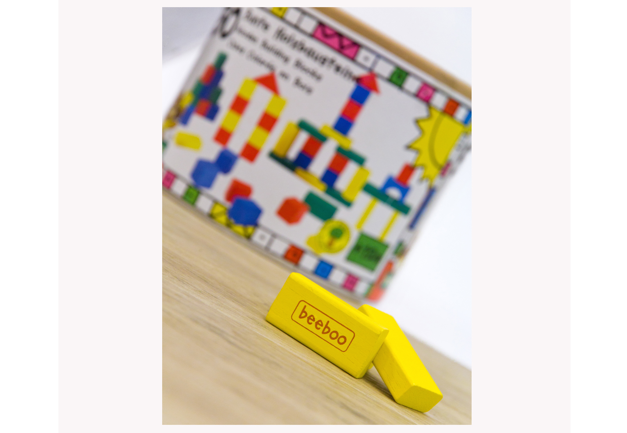 SPIELMAUS BEE Holzbausteine bunt 50 tlg. Bausteine Mehrfarbig