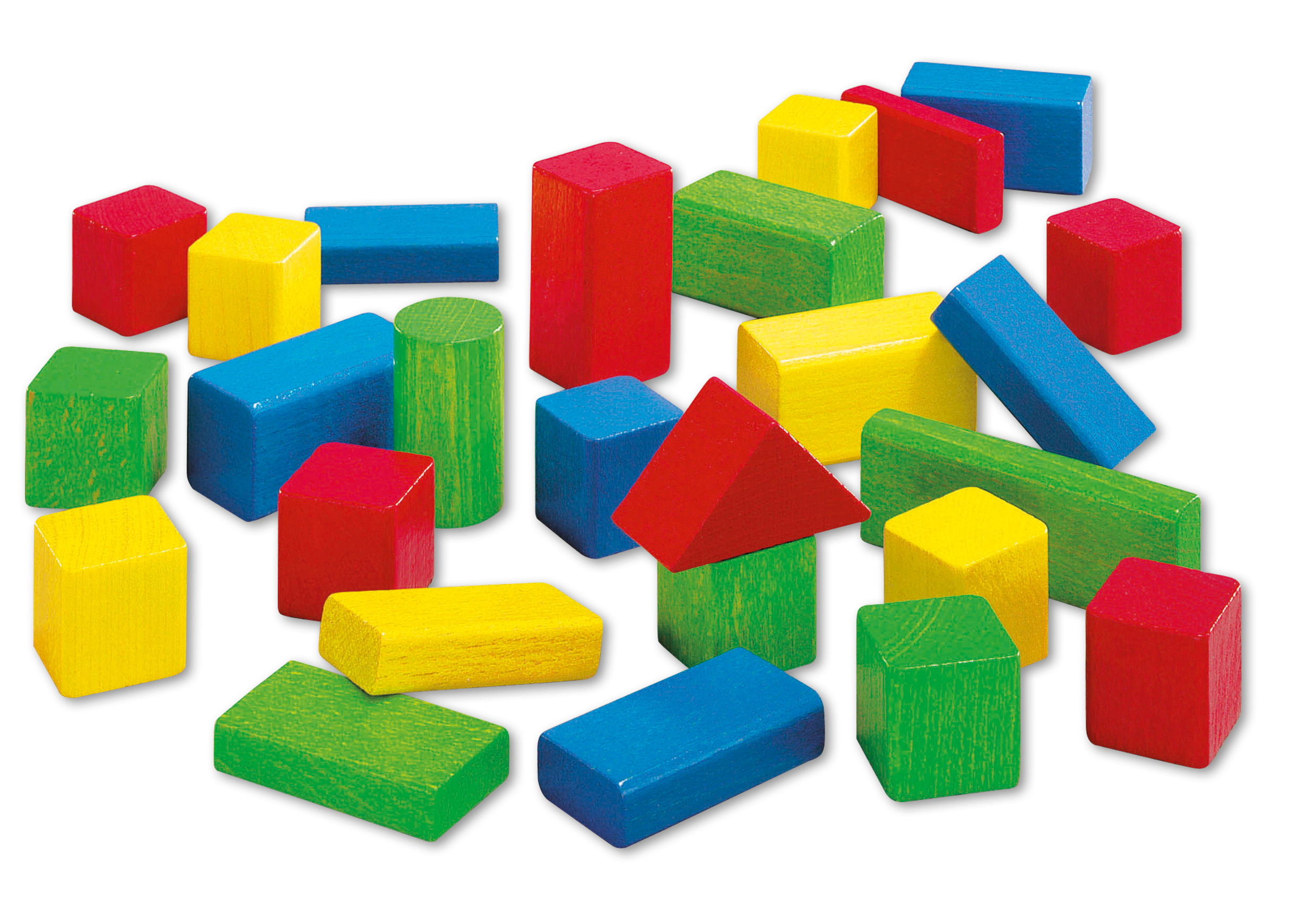 SPIELMAUS BEE Holzbausteine bunt 50 tlg. Bausteine Mehrfarbig