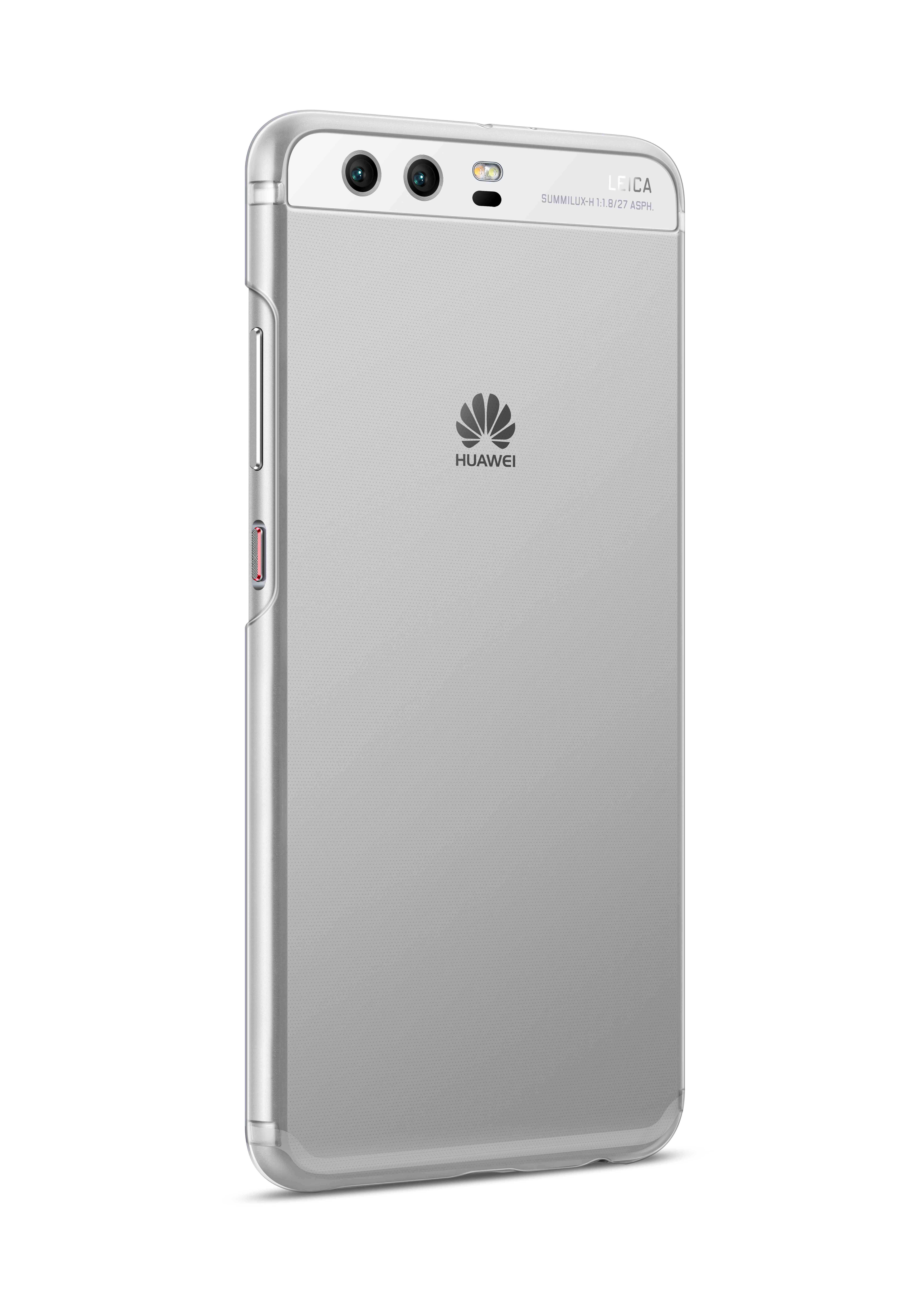 HUAWEI PC, Backcover, Huawei, P10 Weiß Transparent Plus