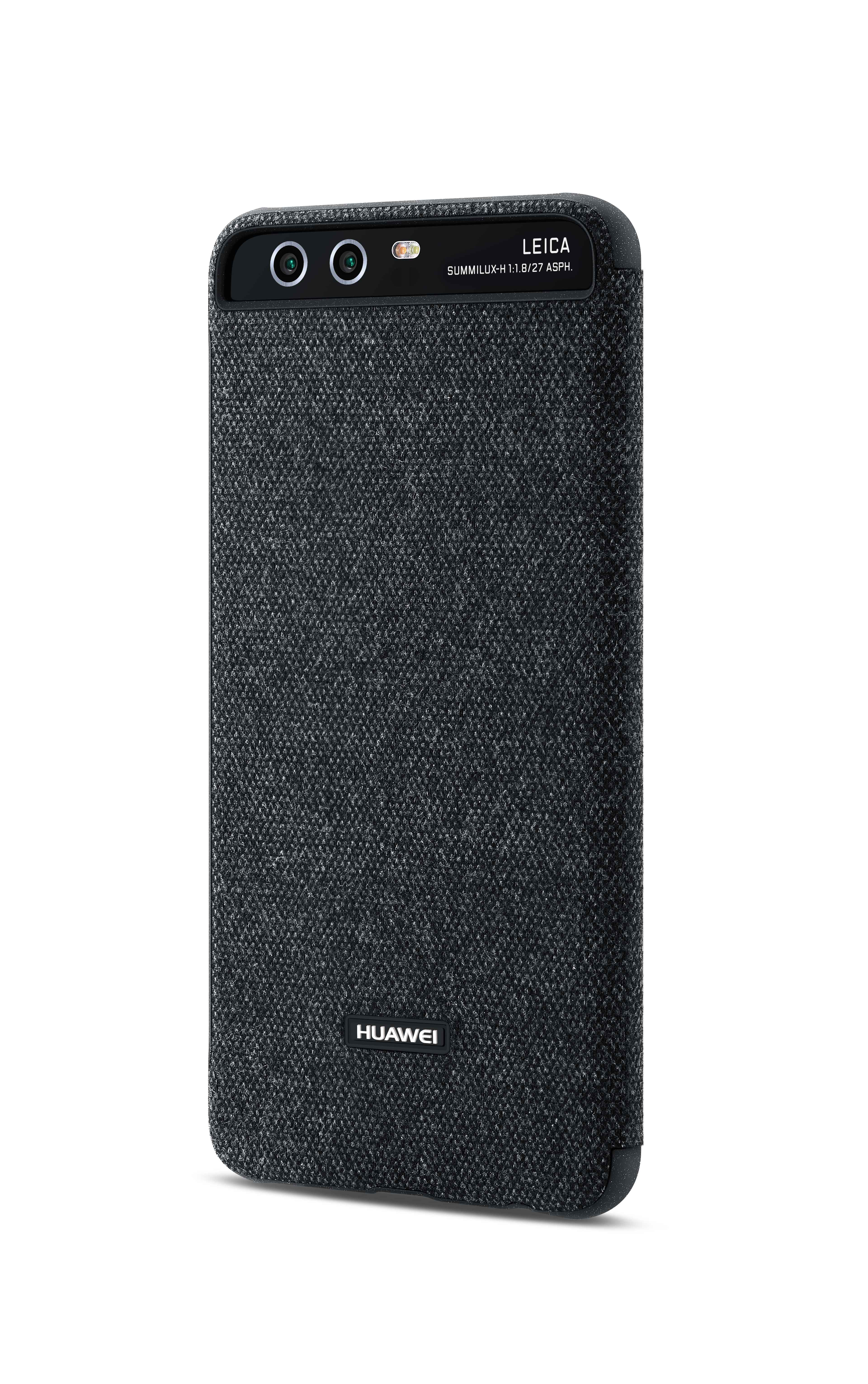 HUAWEI View, Bookcover, Huawei, P10 Plus, Dunkelgrau