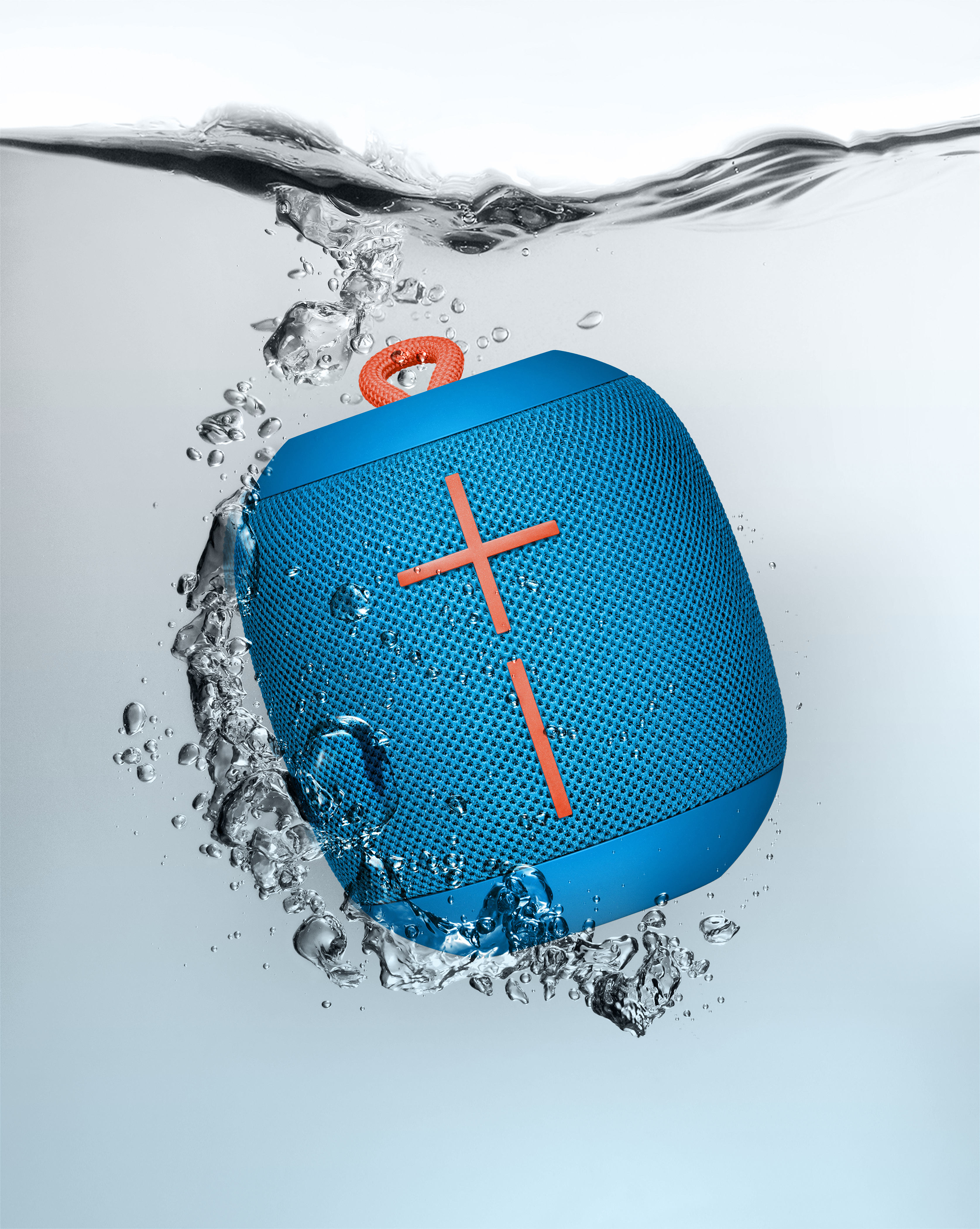 ULTIMATE EARS WONDERBOOM Bluetooth Lautsprecher, Subzero Blau, Wasserfest