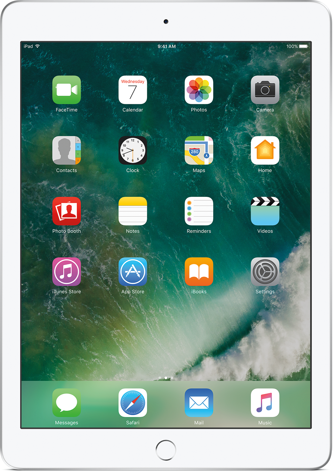 APPLE iPad 9.7" 128 GB Wi-Fi Silver Edition 2017 (MP2J2NF/A)