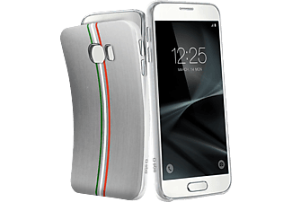 SBS-MOBILE Italien-Flagge, Backcover, Samsung, Galaxy S7, Grau mit Italien-Flagge