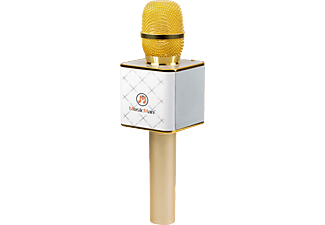 TECHNAXX MusicMan BT-X31 - Karaoke-Mikrofon (Weiss/Gold)