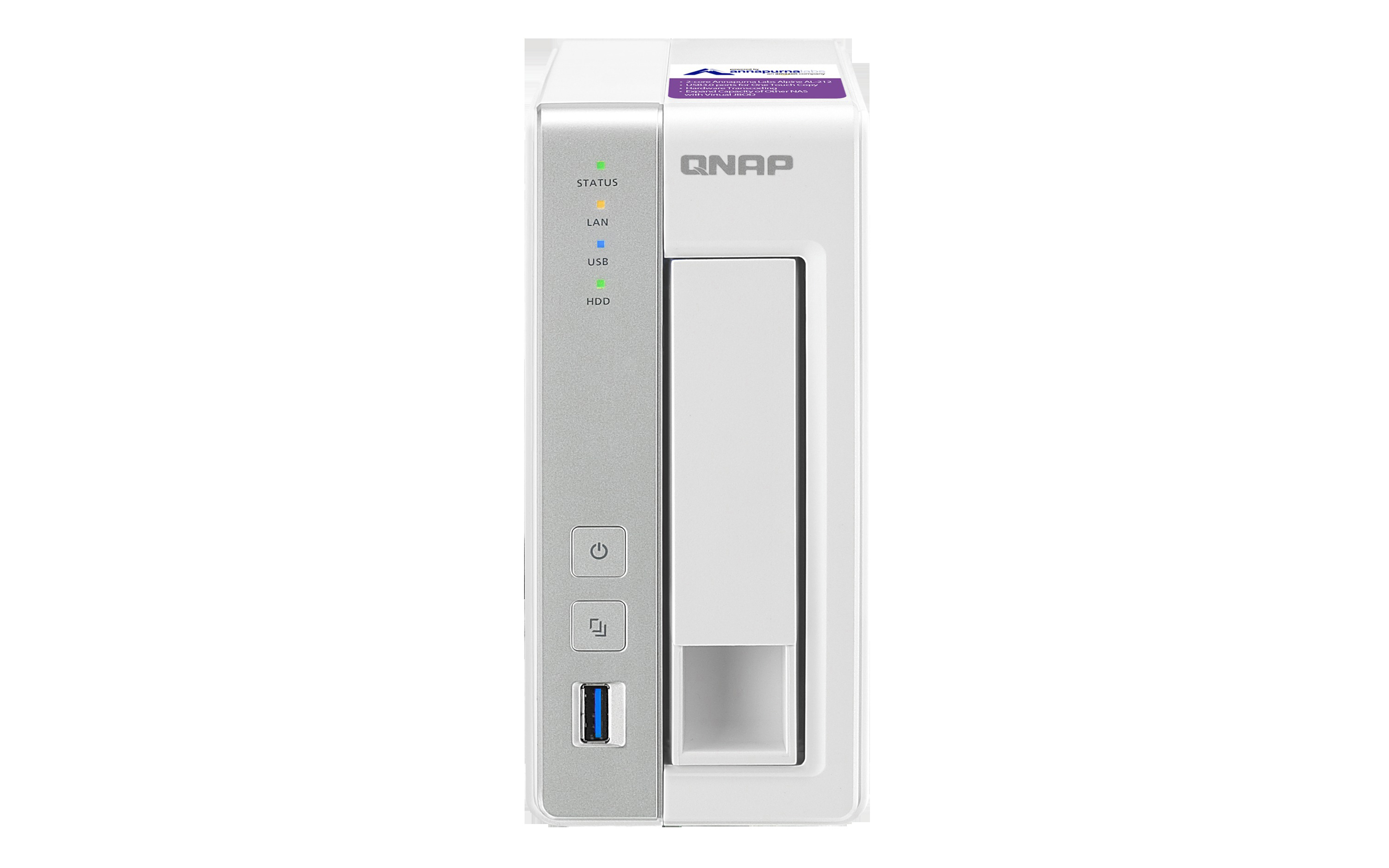 QNAP TS-131P Storage Server NAS Weiß}