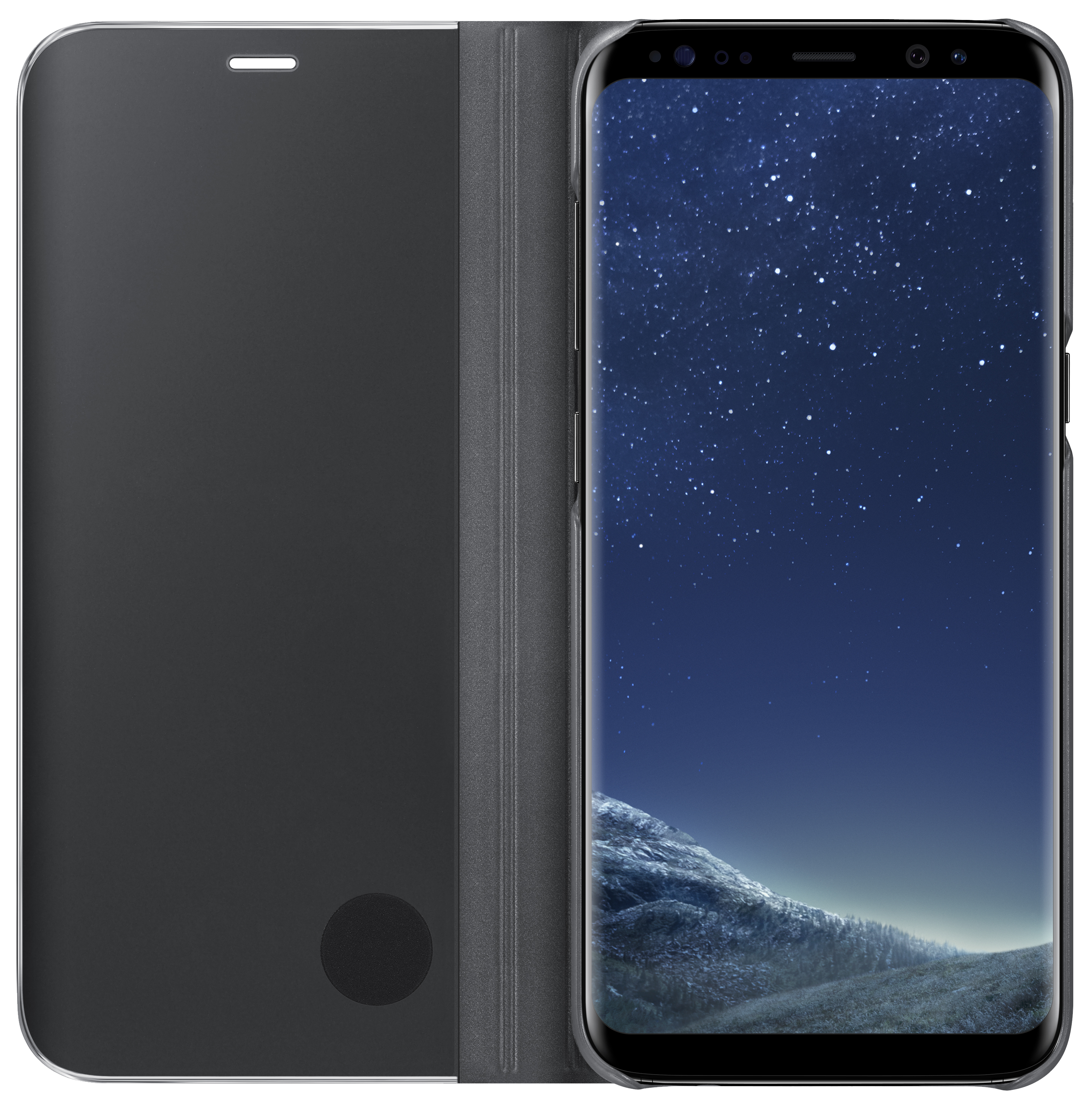 SAMSUNG Galaxy S8 Clear View Standing Cover Zwart